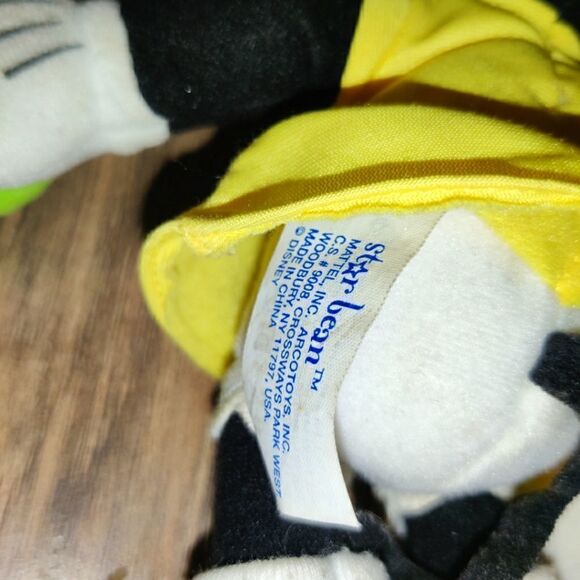 MATTEL Vintage Bean Plush Star Bean Disney MINNIE MOUSE & Mickie Mouse. Has wear - Picture 5 of 8